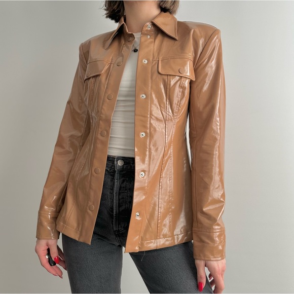 Camila Coelho Taurus Shacket Brown - Picture 6 of 11